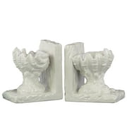 Urban Trends Collection: Ceramic Seashell Bookend Gloss Finish