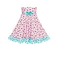 thumbnail image 5 of Girls Dress Tank Floral Bow Tie Summer Sundress 7 Years, 5 of 6