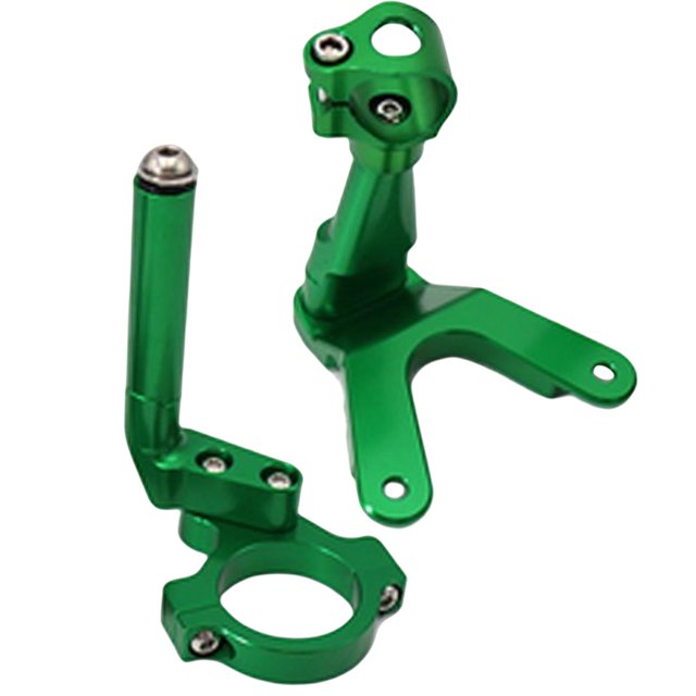 Soportes de amortiguador de dirección Sunnimix para Kawasaki Ninja650 17-2021 verde