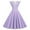 Purple sundress for women, variant on Dianli Sundresses for Women Party Prom Sexy Lace Trim Pleated Swing 1950S Dresses Formal V-Neck Short Sleeve Polka Dot Print Midi Summer Dress Green XL