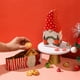thumbnail image 4 of Caja de dulces con forma de Papá Noel y galletas de chocolate, caja de hierro forjado para galletas, regalo de Navidad portátil, estructura de metal duradera, almacenamiento de golosinas, 4 of 6