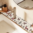 thumbnail image 2 of Yayeee Faucet Mat for Kitchen Sink 14.7" Diatomite Long Splash Guard Pad, Plaid Deer, 2 Pack, 2 of 7