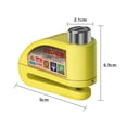 thumbnail image 2 of Candado Disco Freno Cerradura Moto Alarma 110db, Candado Disco Freno Cerradura Moto, Cerradura Seguridad para Moto Ciclomotor Vespa Motocross, 2 of 4