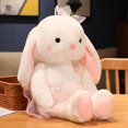 thumbnail image 1 of 1 pieza pequeño conejo blanco de peluche lindo vestido de princesa muñeca de conejo año del conejo mascota muñeca actividad regalo regalo femenino (rosa, 32 cm) Sincero Electrónica, 1 of 5