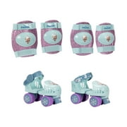 Frozen Kids' Adjustable Roller Skates with Pad Set for Boys and Girls