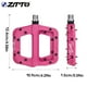 thumbnail image 4 of Ztto 1 par de nylon fibra bicicleta pedal antideslizante color sólido ciclo de ciclo de montaña piezas de bicicleta pedales componente adjunto púrpura seitruly OD002857-05, 4 of 7