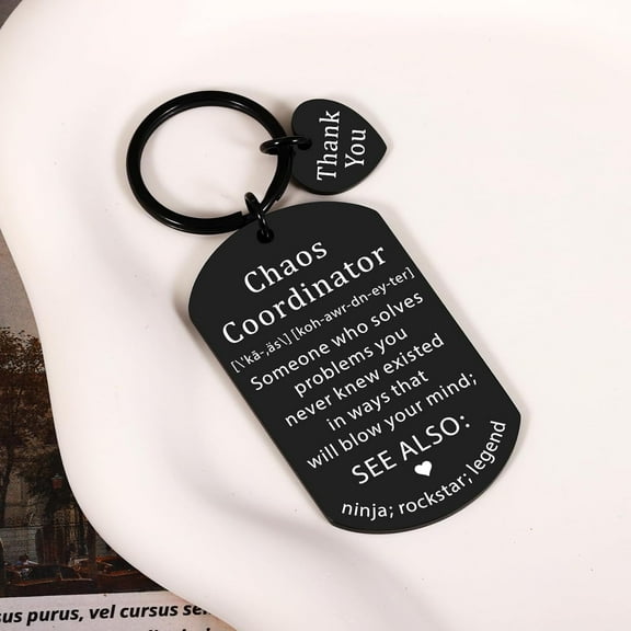 Chaos Coordinator Gifts for Women Men, Principal Gifts for Women, Principal Appreciation Gift, Assistant Principals Appreciations Gift, Chaos Coordinator Keychain, Thank You Giifts for Boss Woman Men