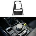 thumbnail image 1 of Cubierta de botón de palanca de cambios ABS Unique Bargains para Mazda CX-30 CX30 20 21 22 23 24 25 Consola Panel de engranaje Calcomanía Accesorios interiores Negro 1 juego, 1 of 1