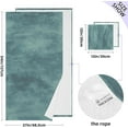 thumbnail image 3 of Dreamtimes Rich Dark Blue Green Soft Cotton Towel Sets 2 Piece, 1 Bath Towel 1 Hand Towel Quick Dry Highly Absorbent Bath Towels Washcloths for Bathroom, Gym, Hotel, and Spa, 3 of 7