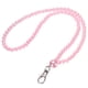 thumbnail image 1 of Cordón de perlas Uxcell, Lanyard para insignias ID, Cadena para teléfono celular, Soporte de llaves, Llavero elegante, Rosa, 1 of 6