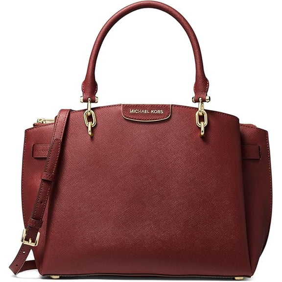 Michael Kors Rochelle Large Saffiano Leather Satchel, Brandy