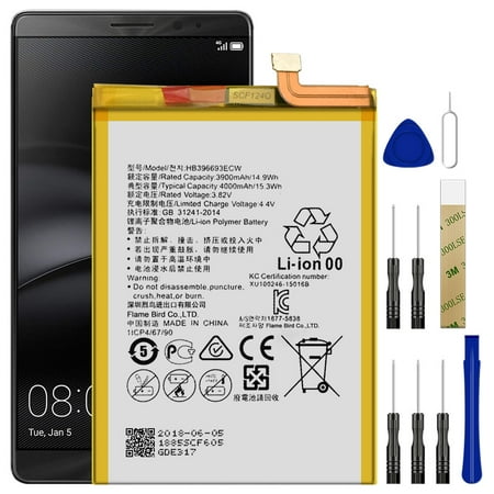 Replacement Battery HB396693ECW For Huawei Mate 8 NXT-L09 Tool