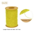 thumbnail image 2 of Hilo elástico Uxcell de 2 piezas 547 Yardas 0.5mm Grosor Hilo de látex para coser a mano, recogiendo, Amarillo, 2 of 6