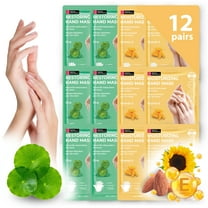 Original Derma Beauty Restoring Cica   Moisturizing Vitamin E Hand Mask, 12 Pairs