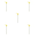 thumbnail image 3 of kurtrusly Wedding Decor With Simulated Calla - Choose Variety Of Colors And Styles With High 3D And Simulation Durable PU Pure Yellow 5PCS, 3 of 6