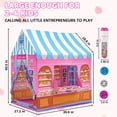 thumbnail image 4 of Lilian&Gema Pink Play Tent for Girls, Large Princess Play Tent House with Projector, Indoor & Outdoor Castle Tent Toy Gift for Kids Ages 3 4 5 6 7 8, 4 of 7