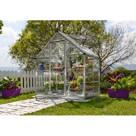 Palram Nature Series Harmony Hobby Greenhouse 6 X 4 7 Silver Palram Nature Series Harmony Hobby Greenhouse 6 X 4 7 Silver
