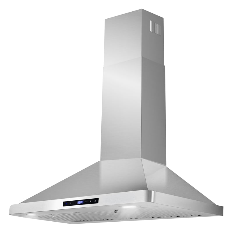 Cosmo 63175S 30 Inch Wall Mount Range Hood w/ Digital Controls, Stainless Steel
