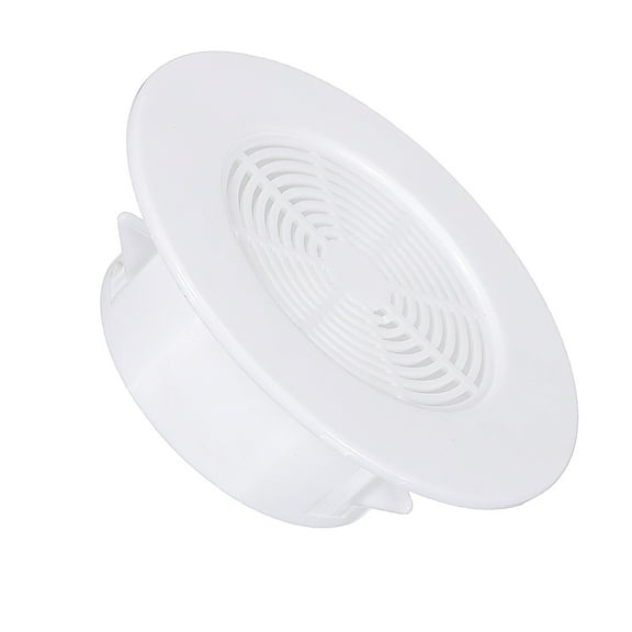 Round Air Vent 2.5" (63mm), ABS Vent Cover Louver Grille Vent for Bathroom Office Kitchen Bedroom, White