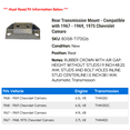 thumbnail image 2 of Rear Transmission Mount - Compatible with 1967 - 1969, 1975 Chevy Camaro 1968, 2 of 2