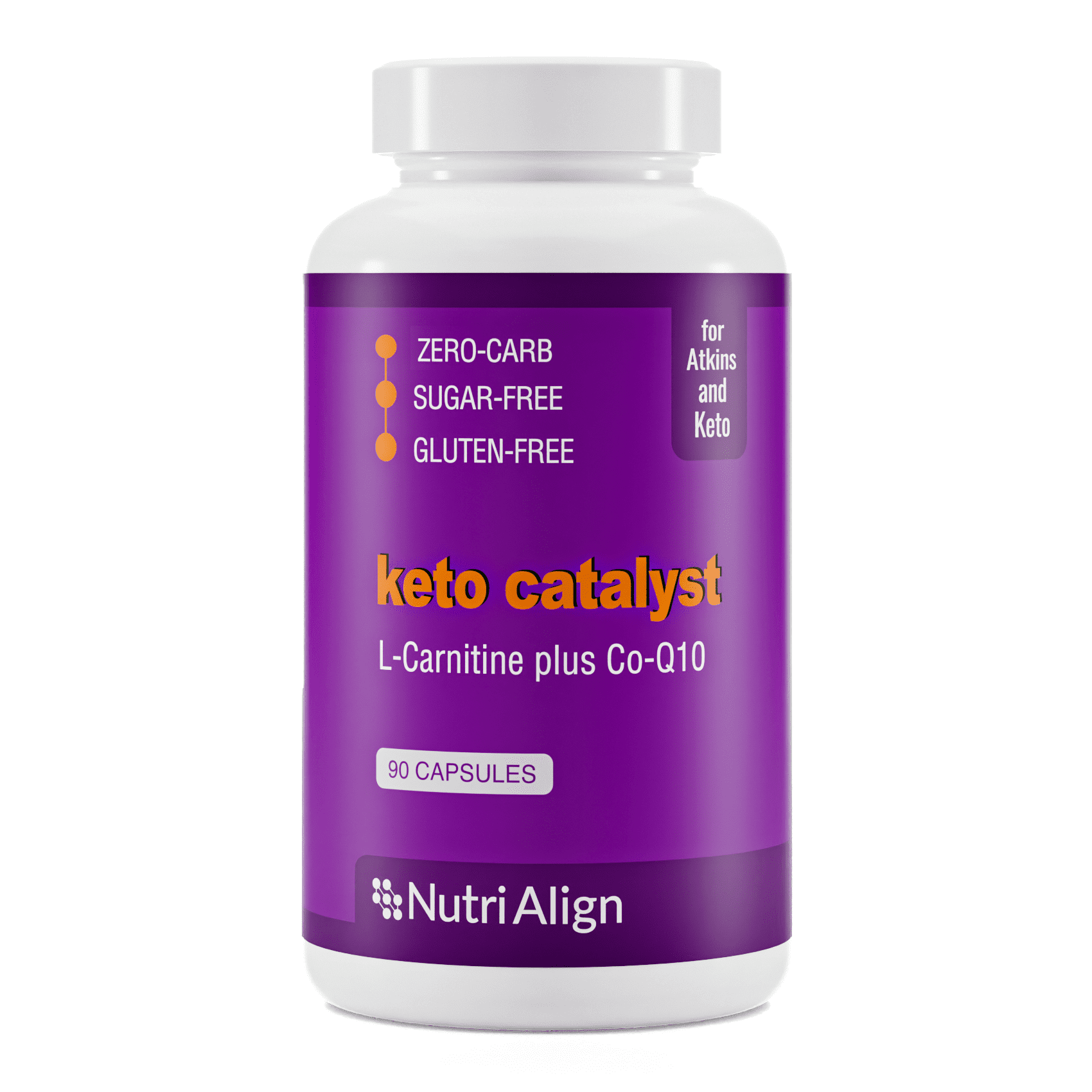 NutriAlign Keto Catalyst LCarnitine with CoEnzyme Q10, 90 capsules
