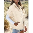 thumbnail image 4 of Quilted Jackets for Women Casual Short Sleeve Zip Up Warm Vests Color L, 4 of 10