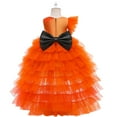 thumbnail image 5 of HIPYLO Red Christmas Dress Plus Size Fall Dresses Black Dress Girl Holiday Dress Christmas 6t Party Tween Girls Trendy Clothes Girl Gifts, Orange 6-7 Years, 5 of 7