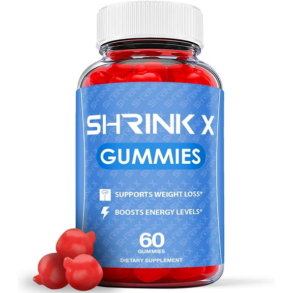 (1 Pack) Shrink X Keto ACV Gummies - Supplement for Weight Loss - Energy & Focus Boosting Dietary Supplements for Weight Management & Metabolism - Fat Burn - 60 Gummies