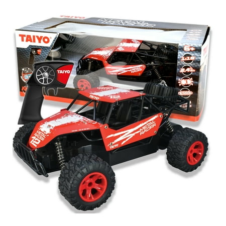 Taiyo Metal Racer 1:18 Scale Rock Crawler Dune Buggy R/C Truck w/ Battery, Electric Charger, and Handset for Offroad