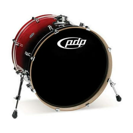 PDP PDCB1822KKCB Cherry To Black Fade - Chrome Hardware Kit Drums, 18 x 22