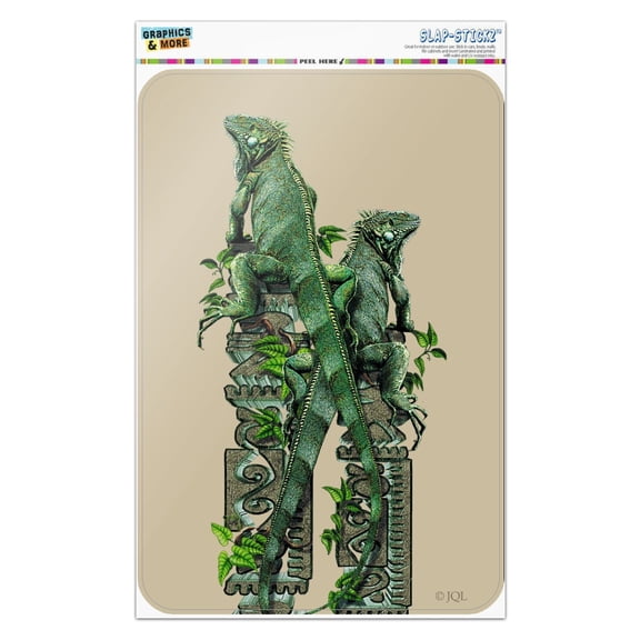 Iguanas Lizards Aztec Temple Home Business Office Sign