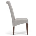 thumbnail image 4 of Simpli Home Chaise de Salle à Manger Cosmopolite de Luxe, Gris Pierre (Lot de 2), 4 of 6