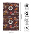 thumbnail image 2 of Pofeuu A Cup Of Black Coffee On A Saucer Print Hand Towel 27.5" x 16" Soft Absorbent Towel for Bathroom SPA Gym Hotel, 2 of 6