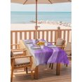 thumbnail image 2 of Outdoor Tablecloth with Umbrella Hole for Patio/Picnic/Party/Camping, Purple Coastal Beach Waterproof Table Cloth Rectangle Table Cover Washable, Summer Nautical Ocean Beige Seaside (60"x 102"), 2 of 8