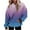 Light Blue, variant on Scyoekwg Hoodies for Women Drop Shoulder Drawstring Hooded Sweatshirts with Pocket Loose Long Sleeve Tops for Women Trendy Gradient Color Dressy Casual Blouse Pullover (Blue,XXXL)