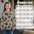 thumbnail image 7 of Uourmeti Leopard Print Blue Butterfly Girls Cozy Sweatshirt Half Zip Pullover Sweatshirts Soft Comfy Casual Loose for Weekend Home House Size 9-10, 7 of 7