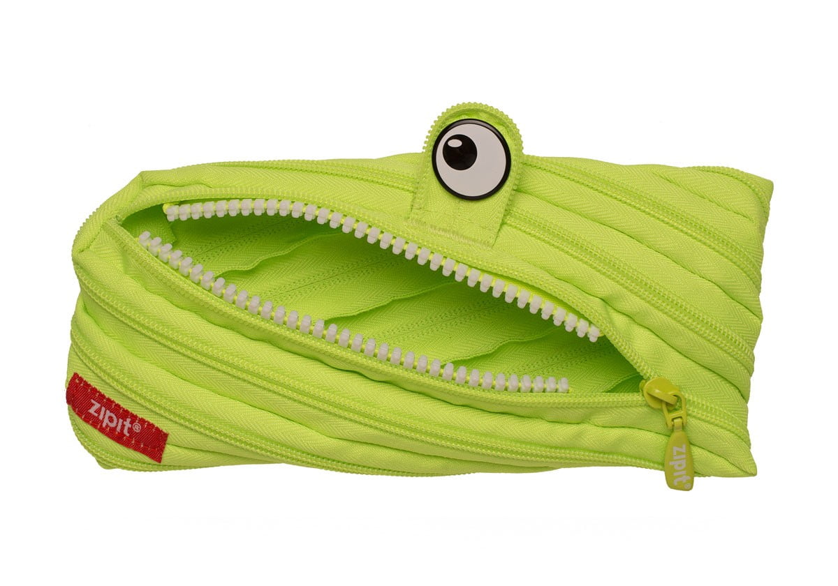 ZIPIT Monster Pencil Case for Boys, Holds Up to 30 Pens, Made of One