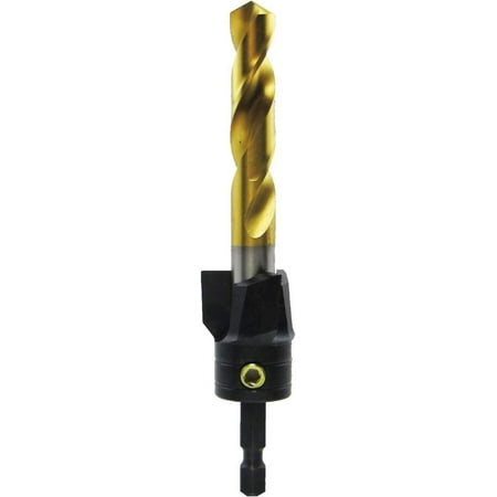 

Tools 7/16 Inch x 1 Inch 3-Flute Flat Bottom Counterbore wh TiN coated drill #36428