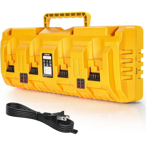 4-Port Fast Charger Replace 12v/20v Max 20v/60v Multi Battery Charger Station, DCB104 Battery Charger