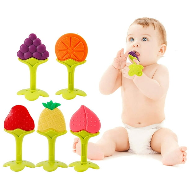 Mombella Jouets de dentition pour bébés de 6 à 12 à 18 mois, jouets de  dentition en forme de pieuvre de 6 à 12 mois, jouets pour bébé à sucer,  mâcher, jouets
