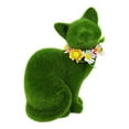 thumbnail image 3 of Gato flocado, estatua de resina, figura de gatito en miniatura, obra de arte, escultura de gatito, figura de animal para dormitorio, cocina, tablero d, 3 of 9