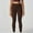80#Brown, variant on Womens Solid Color High Waist Yoga Pants with Elastic Waistband Form-Fitting Full Length Leggings for Yoga Dance Fitness Workouts and Casual Athletic Leisure Wear