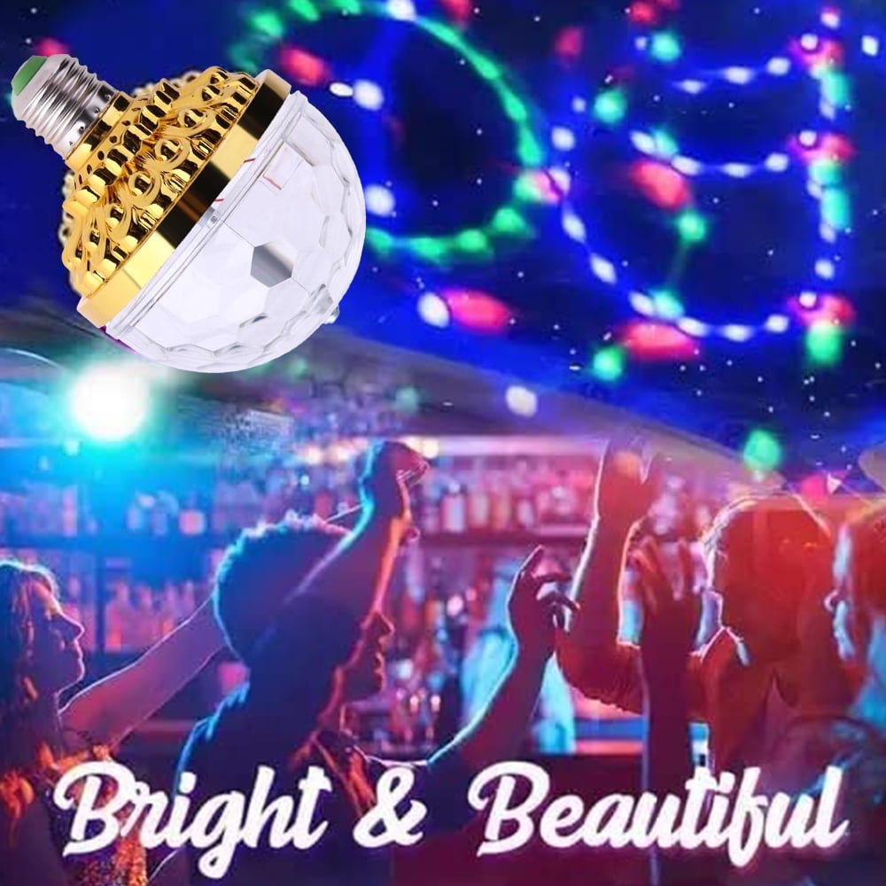 Adkins Professional lighting LED Disco Party Bulb, Disco Light, DJ Light  for Party's, Chrystal Ball Effect - Ships from USA