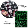 thumbnail image 6 of Halloween Luminous Nail Art Stickers Decals 6 Sheets Nail Art Supplies 3D Self-adhesive Nail Art Decoration Skull Pumpkin Funny Nail Art Accessories for Women and Girls DIY Acrylic Nail Art, 6 of 8