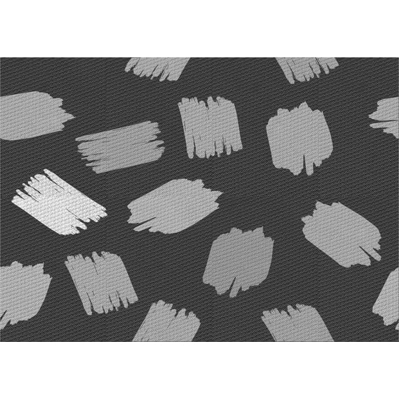 Ahgly Company Indoor Rectangle Patterned Gunmetal Gray Area Rugs, 2' x 4'