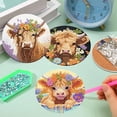 thumbnail image 2 of Goyunwell 8 Pack Diamond Art Coasters Kits - Highland Cow Diamond Painting Coasters Kit Set with Holder Cork Pads, DIY Cow Diamonds Art Non Slip Coaster Crafts Kits for Adults Beginners Gifts, 2 of 6