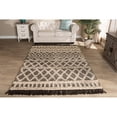 thumbnail image 3 of Wholesale Interiors Heino-Charcoal-Ivory-Rug Contemporary Handwoven Wool Area Rug, Ivory & Charcoal, 3 of 4