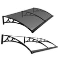 thumbnail image 3 of golytefs Window Awnings 24x79 Inches Window Door Canopy with Drainage Sink (Light Grey), 3 of 8