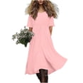 thumbnail image 6 of Iyufng Women's Summer Dresses Waist-Cinched Short-Sleeve Flowy Maxi Dress, 6 of 9