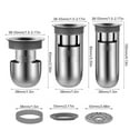 thumbnail image 5 of Shower Floor Drain Odor Stopper Easy Install Efficient Water Drainage Shower Plug Cover for Bathroom & Kitchen, 5 of 13